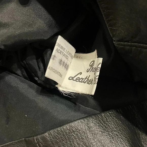 Vintage COMINT Lined Genuine Leather Trench Coat Jacket - Picture 10 of 11